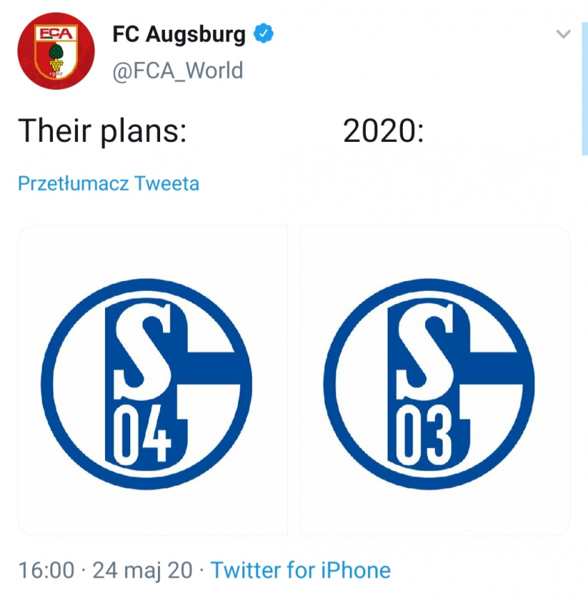 Augsburg mistrzowsko CIŚNIE BEKĘ z Schalke xD